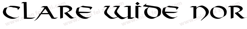 Clare Wide Normal字体转换